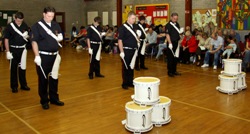 Dedication of the new drums at the St Paul's CLB display.